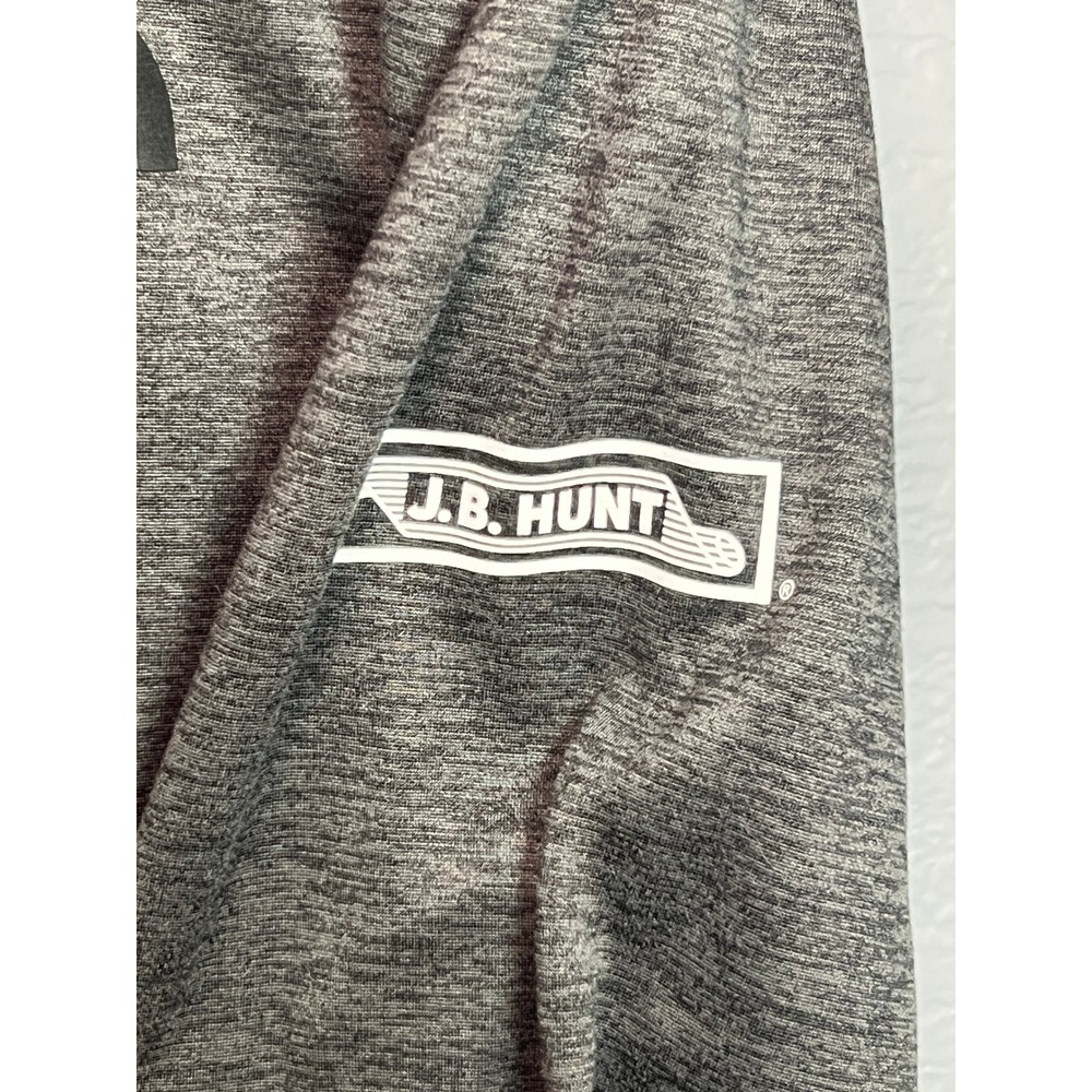 The North Face 1/4 Zip Jacket Mens XXL Gray Heather Fleece Pullover JB Hunt Logo